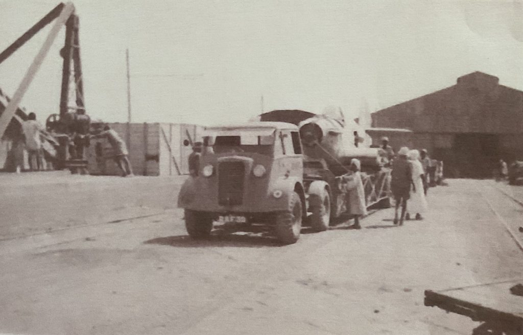 This image has an empty alt attribute; its file name is Daniel-aircraft-on-lorry-1024x657.jpg